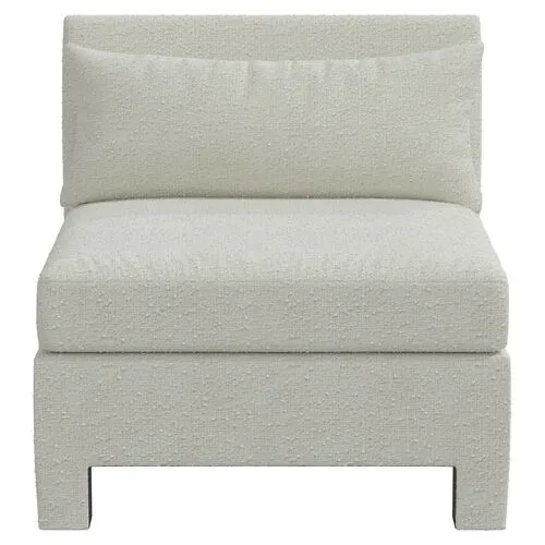 Bryn Bouclé Slipper Chair - White