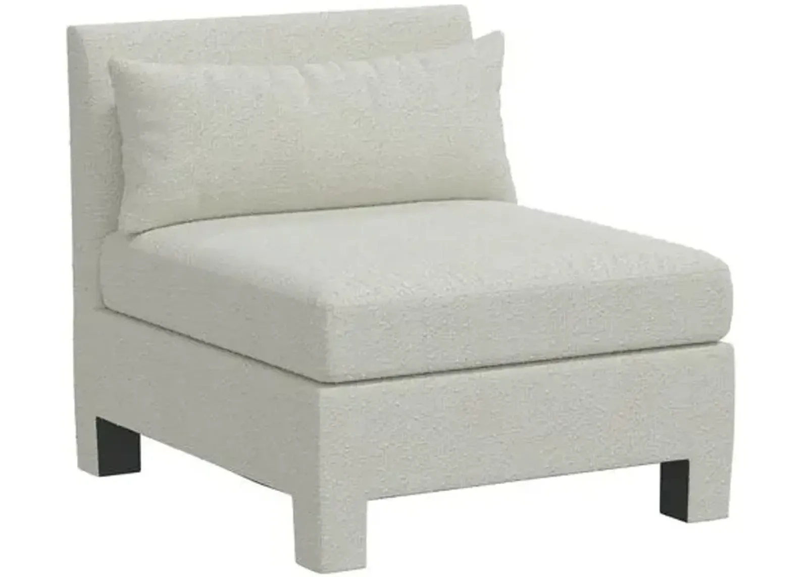 Bryn Bouclé Slipper Chair - White