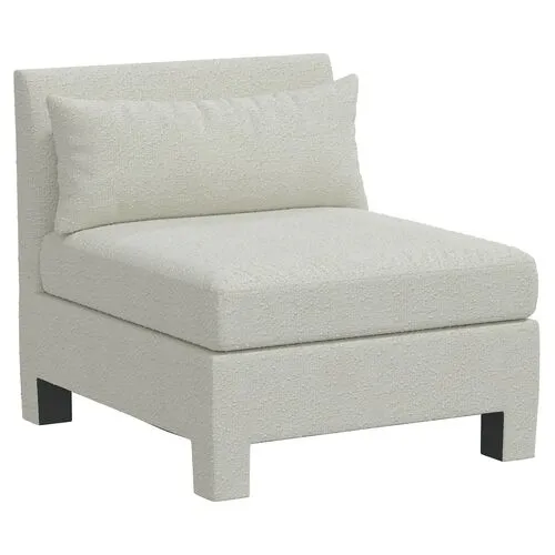 Bryn Bouclé Slipper Chair - White