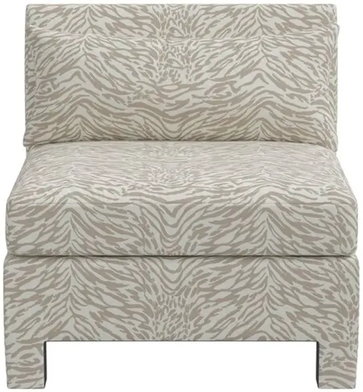 Bryn Lope Slipper Chair - Beige