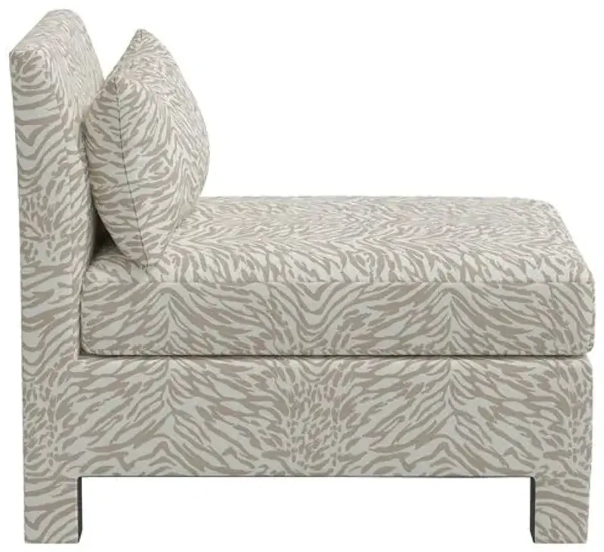 Bryn Lope Slipper Chair - Beige