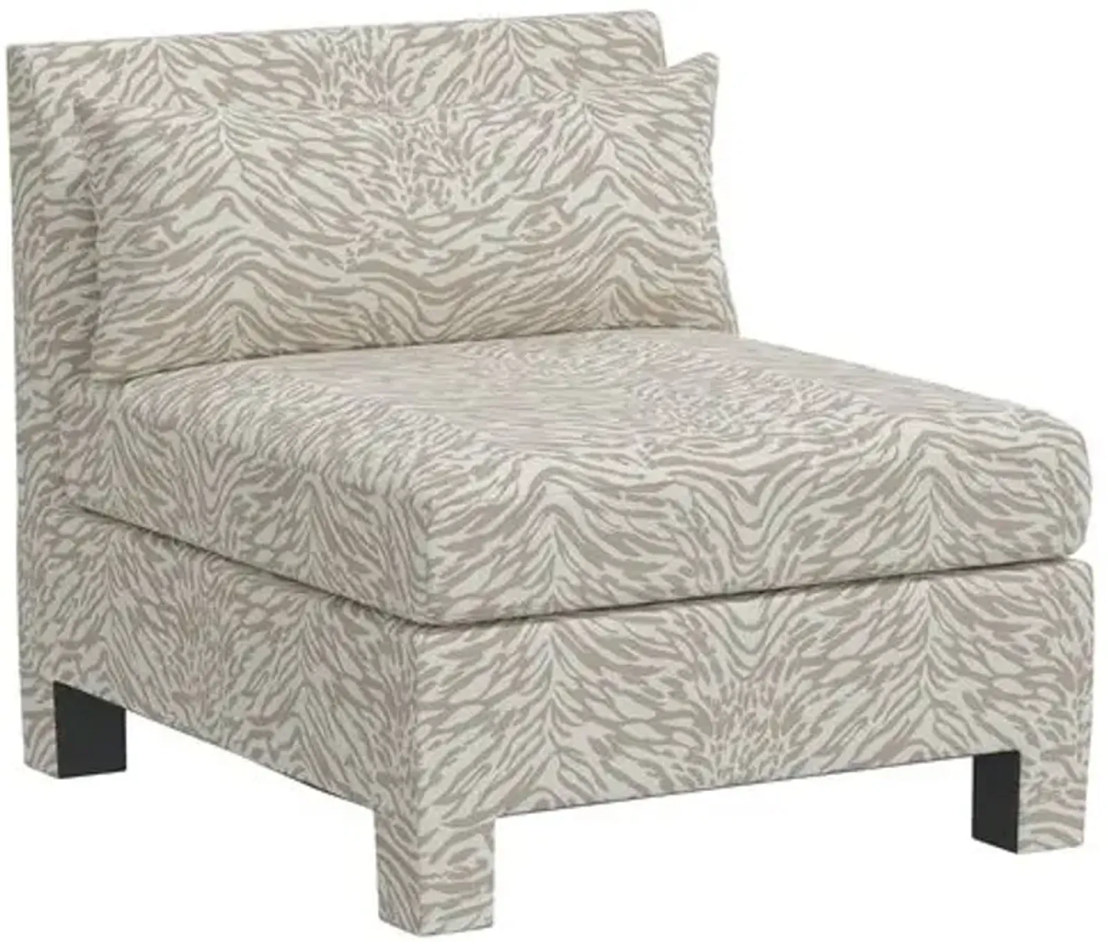 Bryn Lope Slipper Chair - Beige