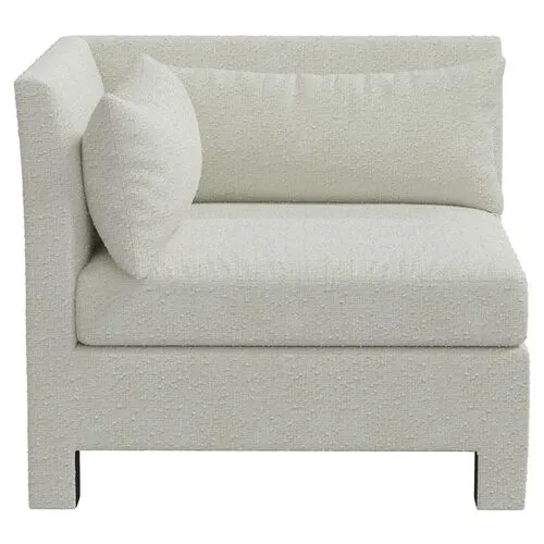 Bryn Bouclé Corner Chair - White