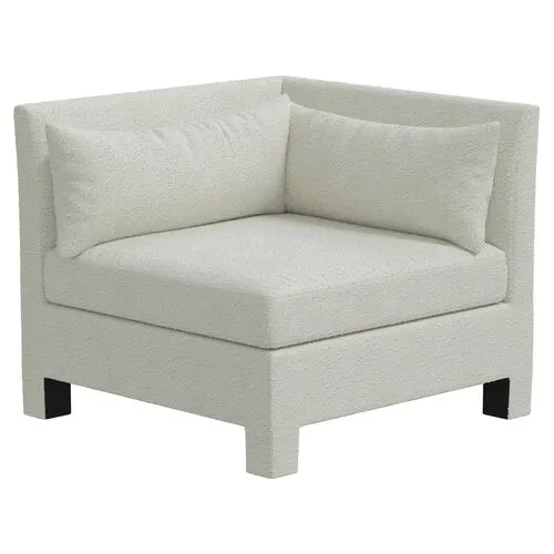 Bryn Bouclé Corner Chair - White