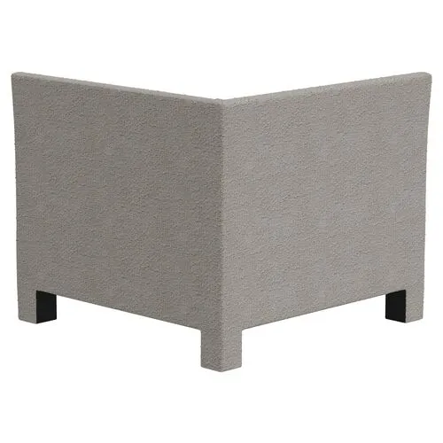 Bryn Bouclé Corner Chair - Gray