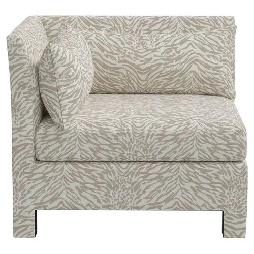 Bryn Lope Corner Chair - Beige