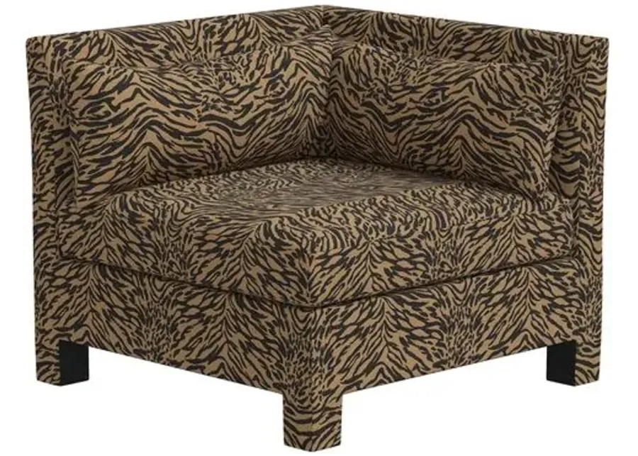 Bryn Lope Corner Chair - Brown