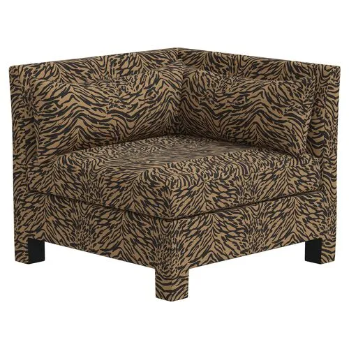 Bryn Lope Corner Chair - Brown