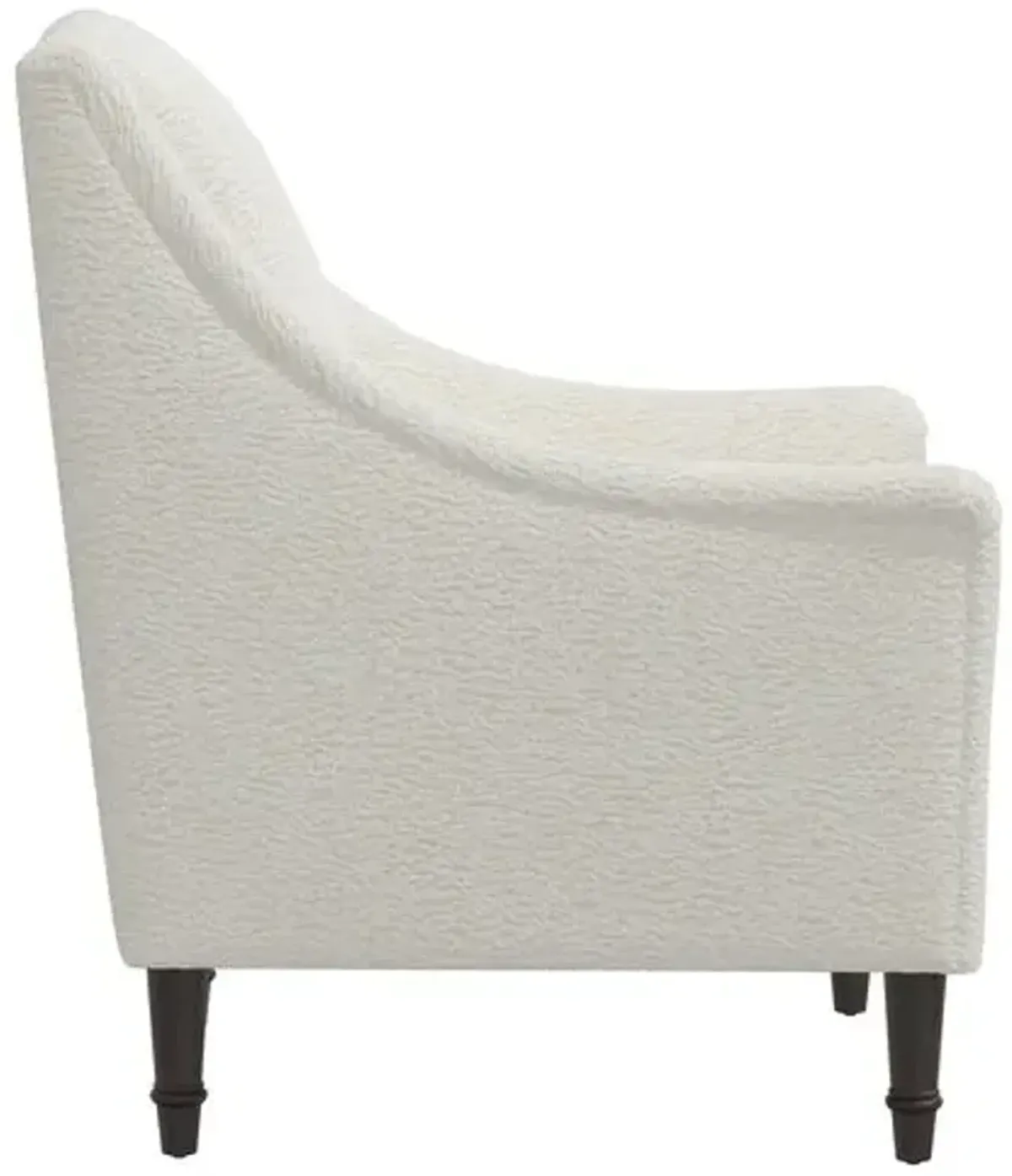 Holmes Sheepskin Accent Chair - Natural - White, Comfortable, Durable, Cushioned