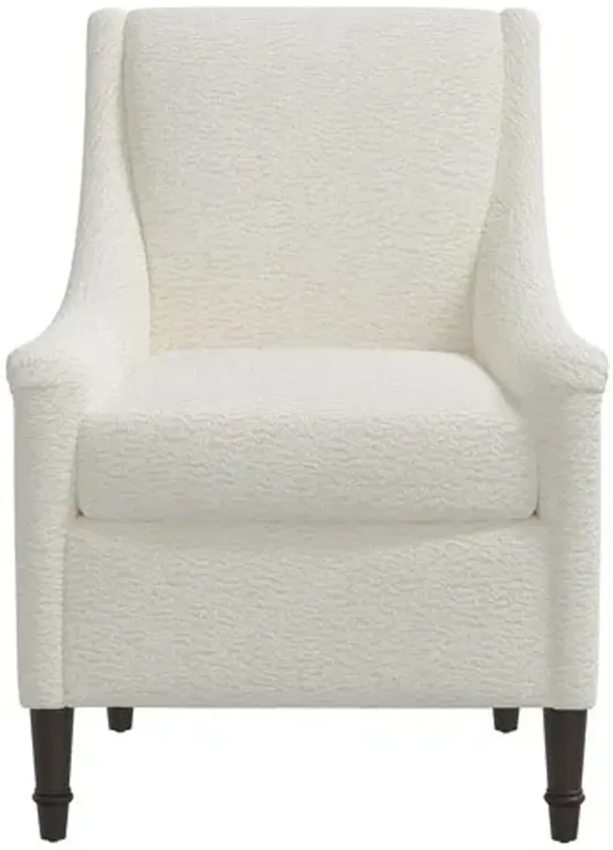 Holmes Sheepskin Accent Chair - Natural - White, Comfortable, Durable, Cushioned