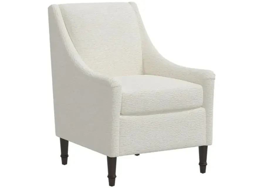 Holmes Sheepskin Accent Chair - Natural - White, Comfortable, Durable, Cushioned