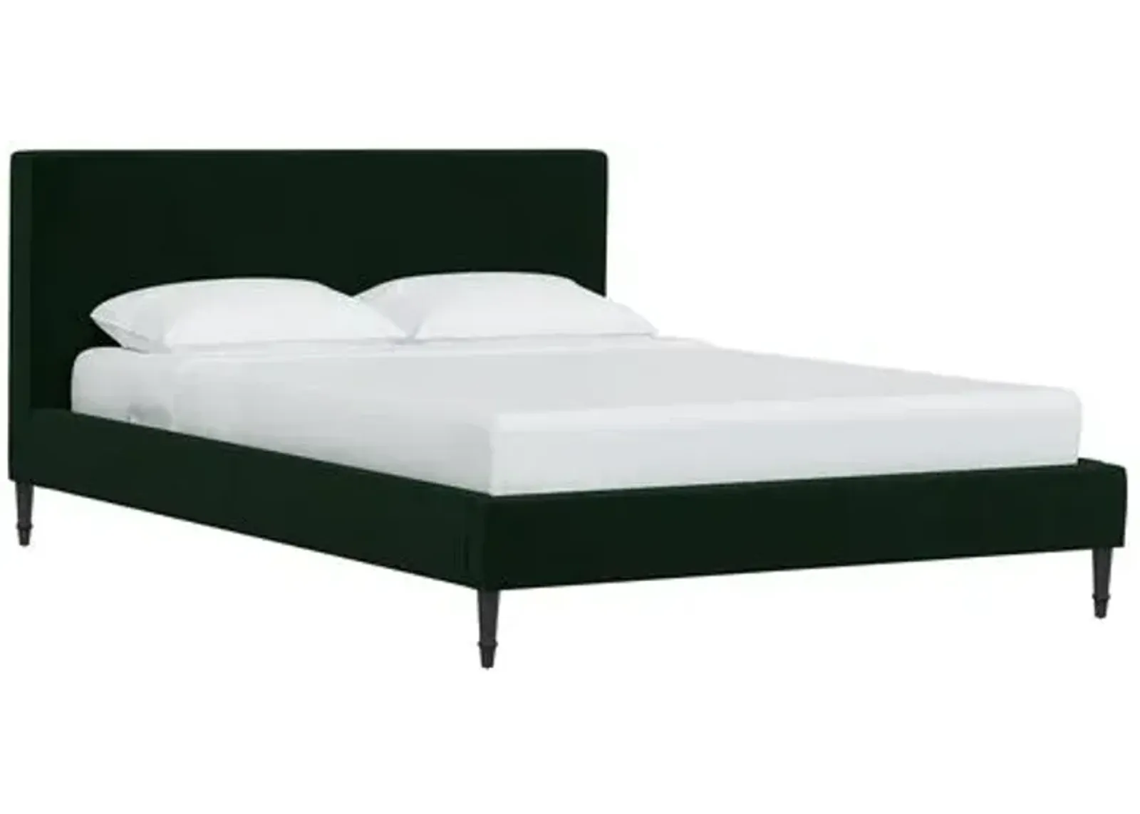 Lili Velvet Bed - Emerald - Green