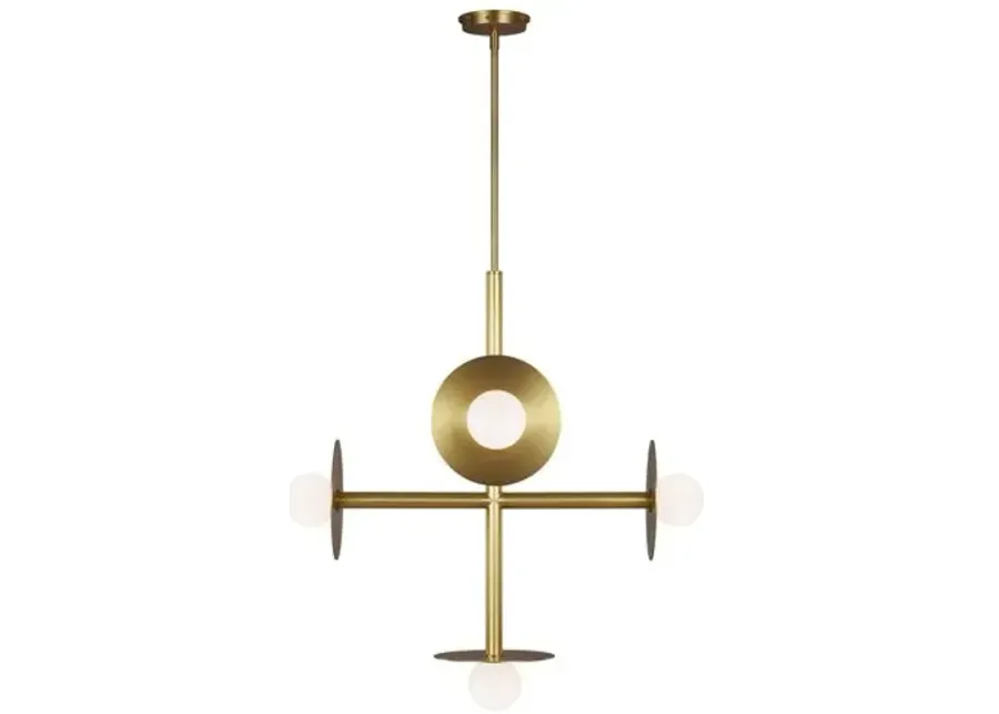 Visual Comfort - Nodes Large Chandelier - Burnished Brass - Gold