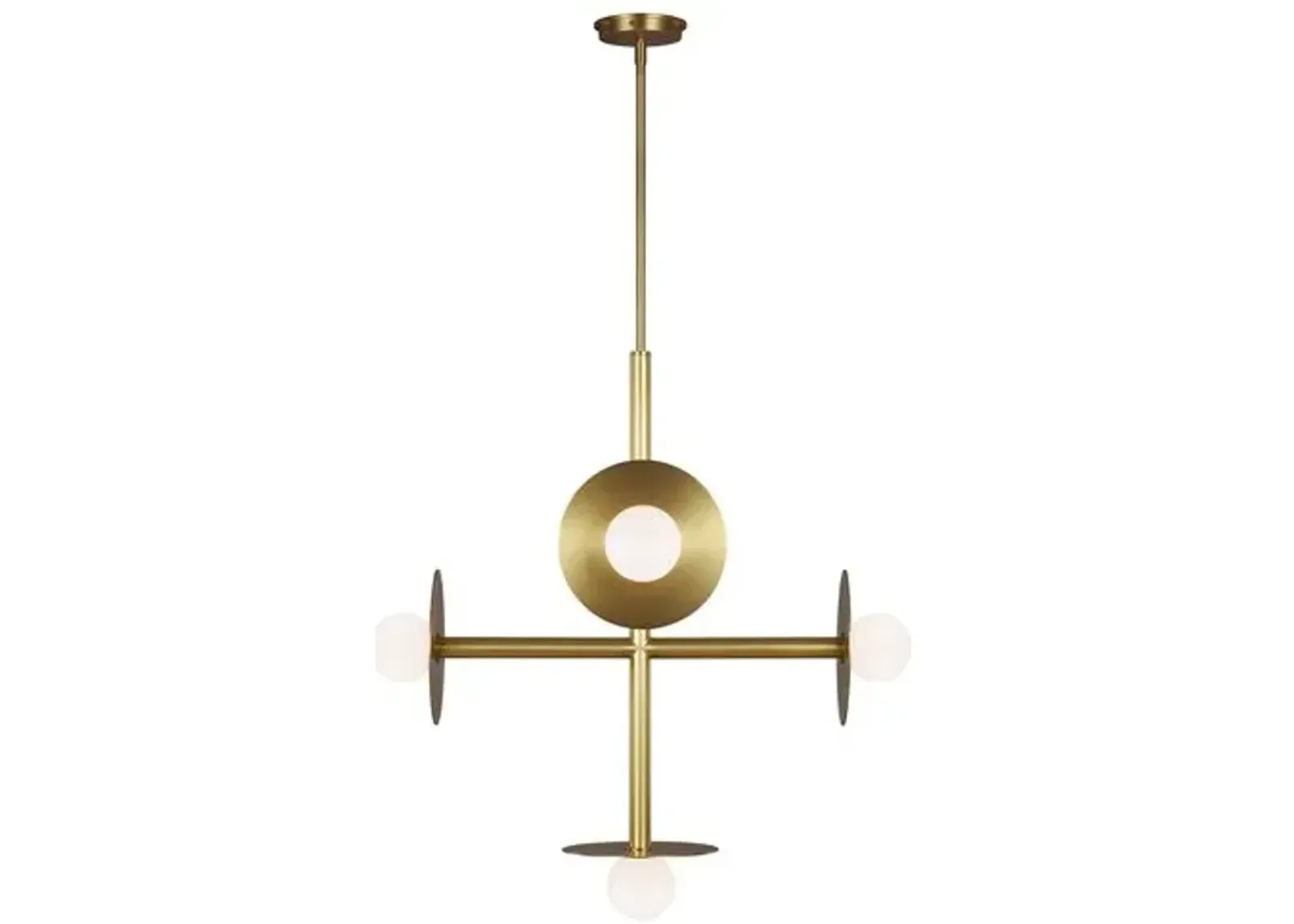 Visual Comfort - Nodes Large Chandelier - Burnished Brass - Gold