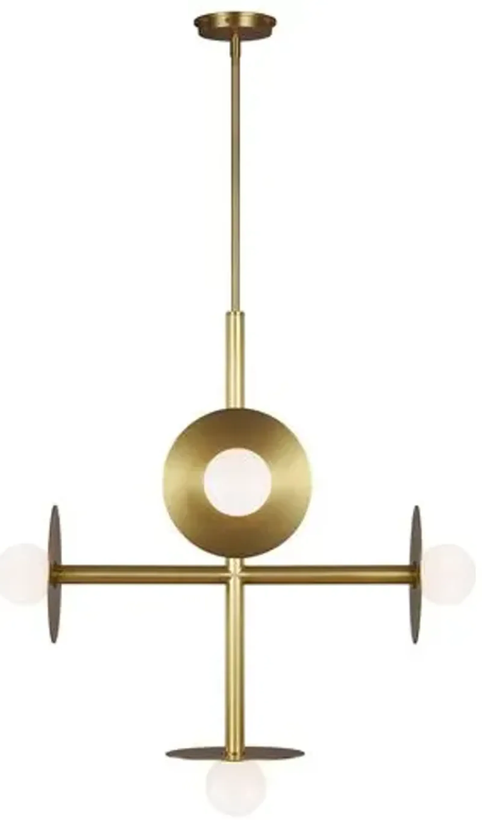 Visual Comfort - Nodes Large Chandelier - Burnished Brass - Gold