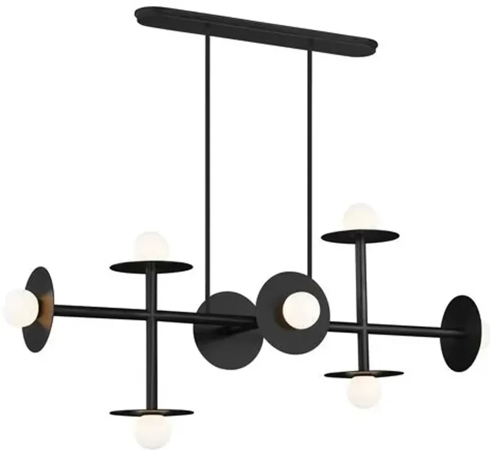 Visual Comfort - Nodes Linear Chandelier - Midnight Black