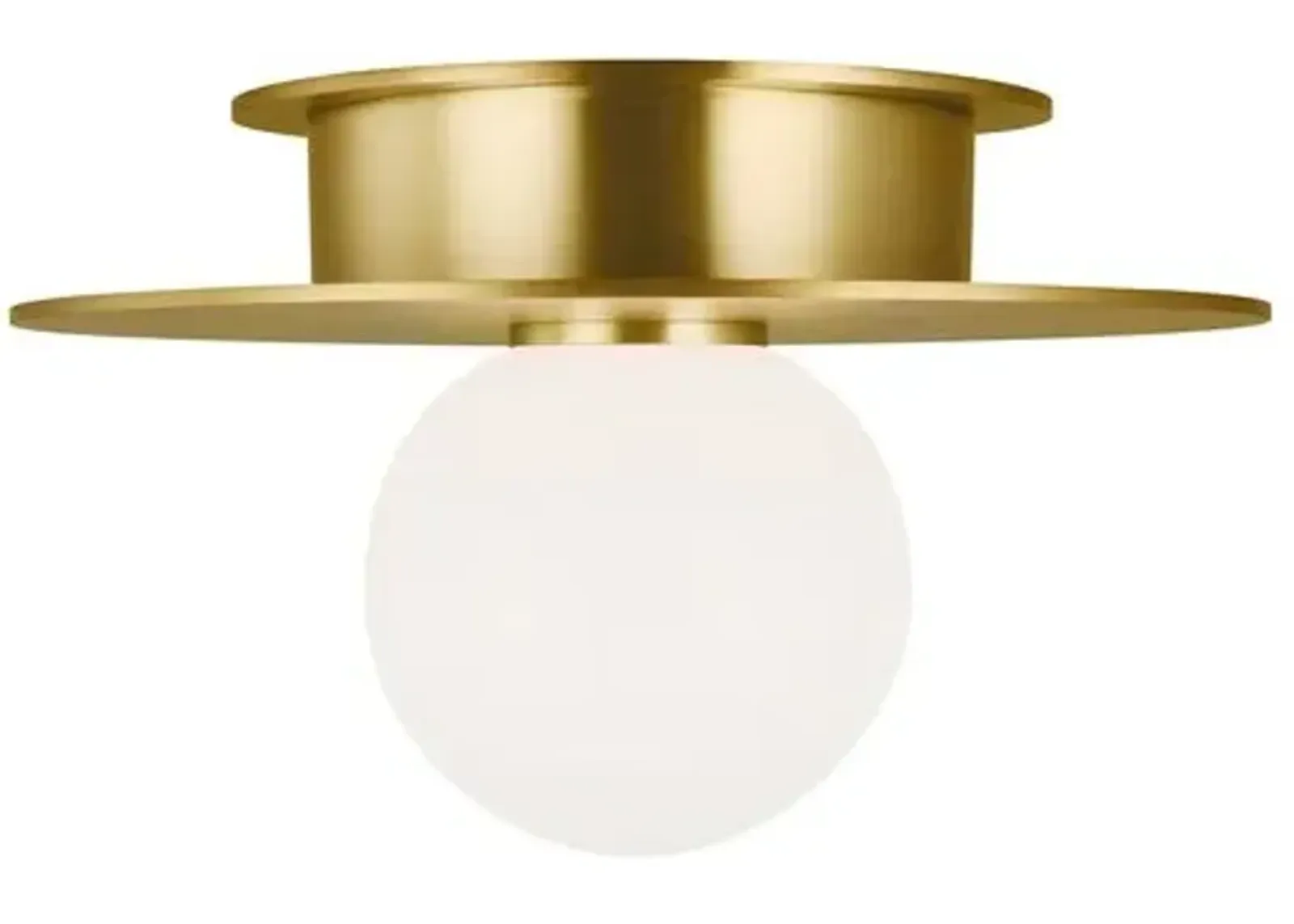 Visual Comfort - Nodes Small Flush Mount - Burnished Brass - Gold