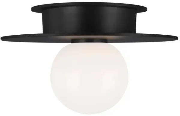 Visual Comfort - Nodes Small Flush Mount - Midnight Black