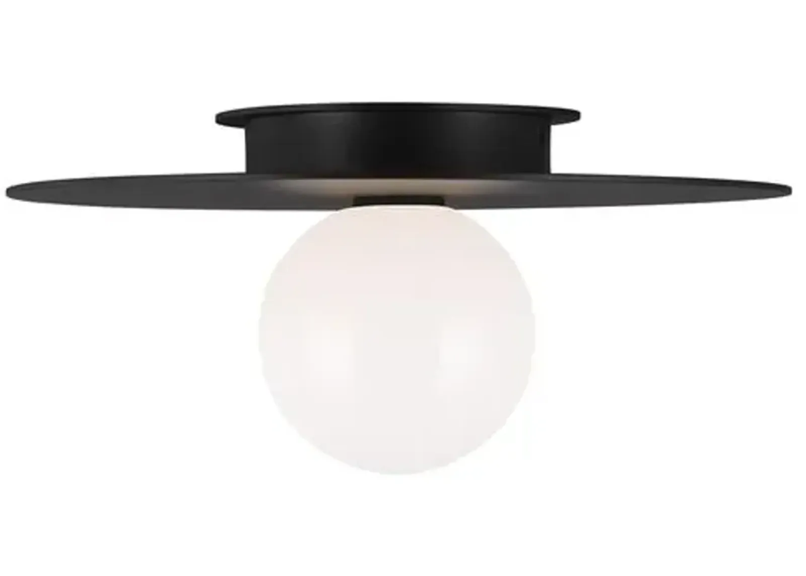 Visual Comfort - Nodes Medium Flush Mount - Midnight Black