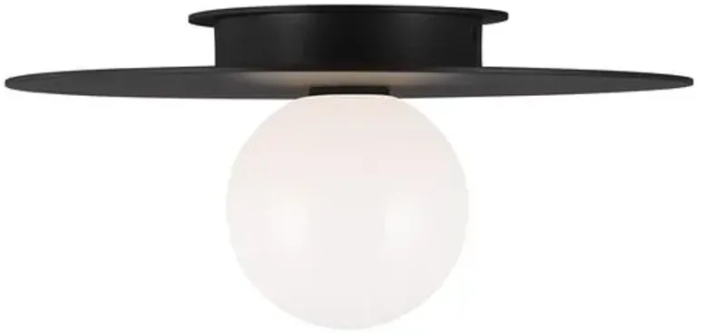 Visual Comfort - Nodes Medium Flush Mount - Midnight Black