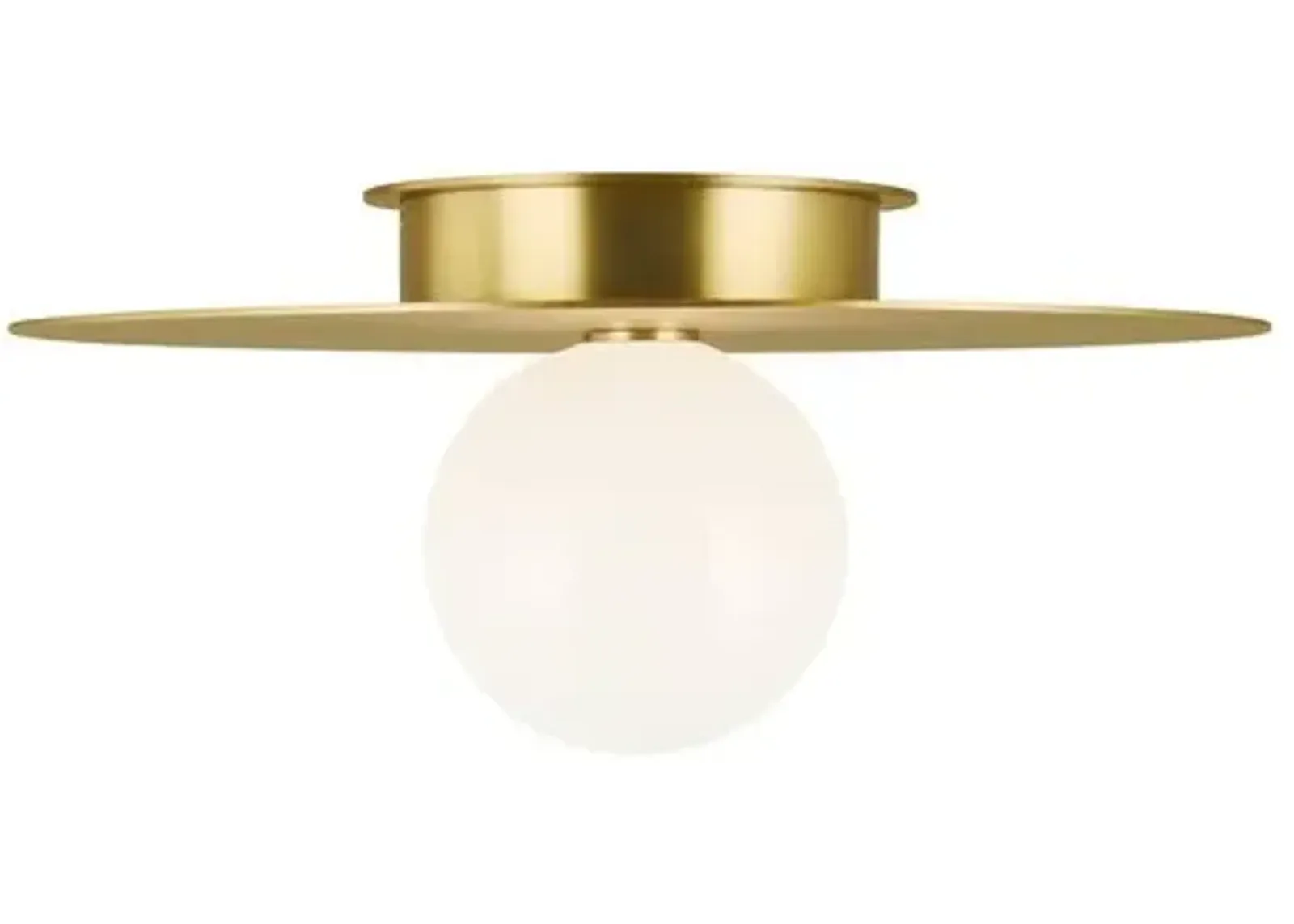 Visual Comfort - Nodes Large Flush Mount - Burnished Brass - Gold