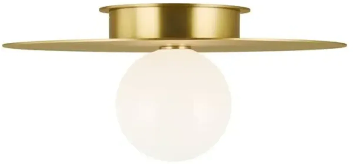 Visual Comfort - Nodes Large Flush Mount - Burnished Brass - Gold