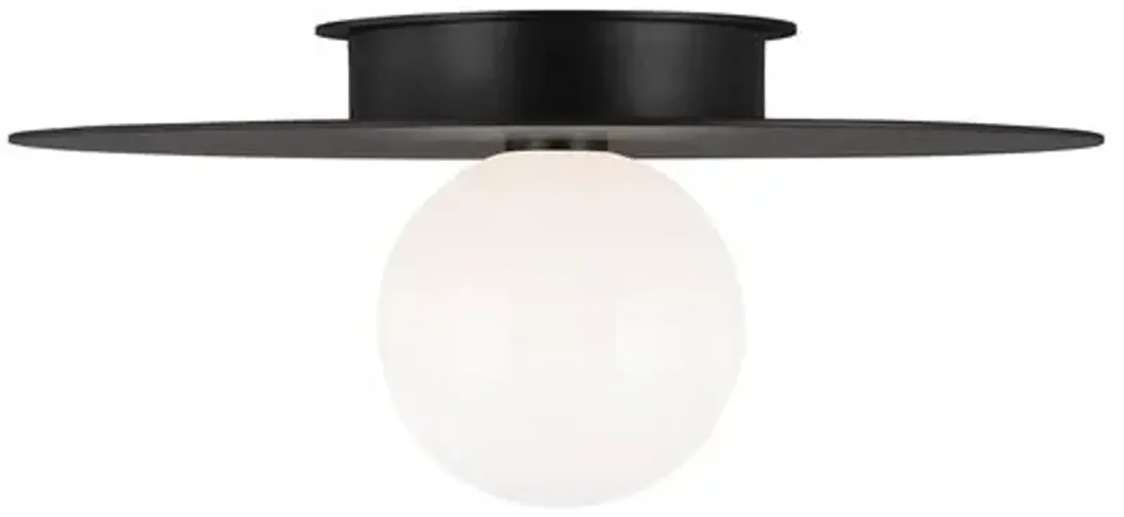 Visual Comfort - Nodes Large Flush Mount - Midnight Black