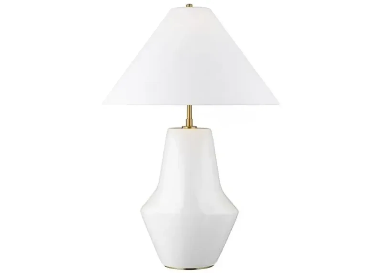 Visual Comfort - Contour Short Table Lamp - Arctic White