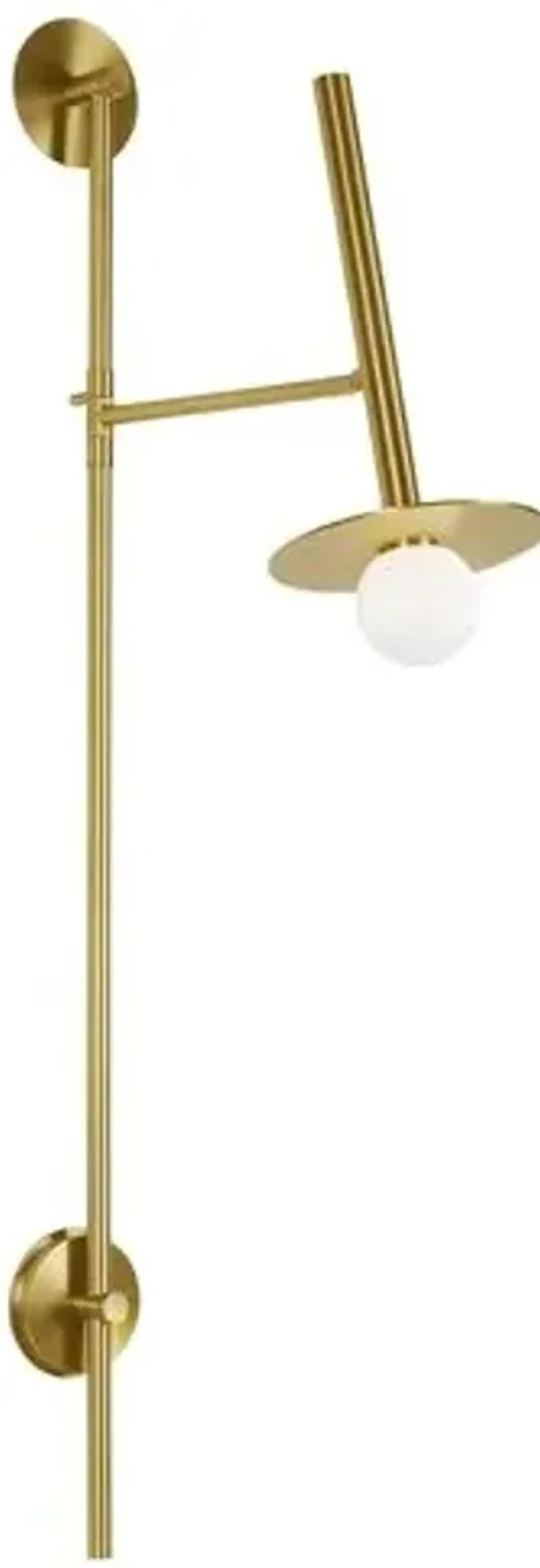 Visual Comfort - Nodes Large Pivot Sconce - Burnished Brass - Gold