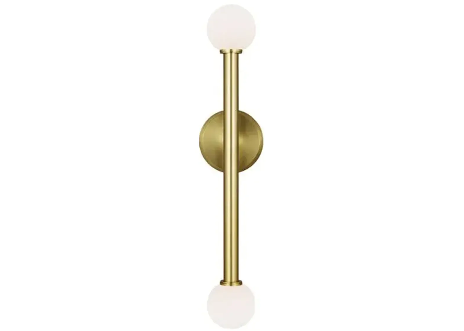 Visual Comfort - Nodes Double Sconce - Burnished Brass - Gold