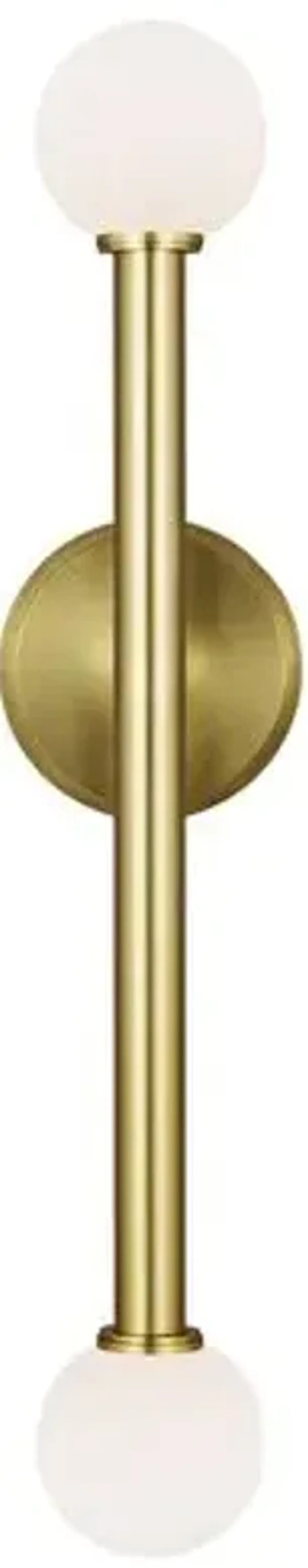 Visual Comfort - Nodes Double Sconce - Burnished Brass - Gold