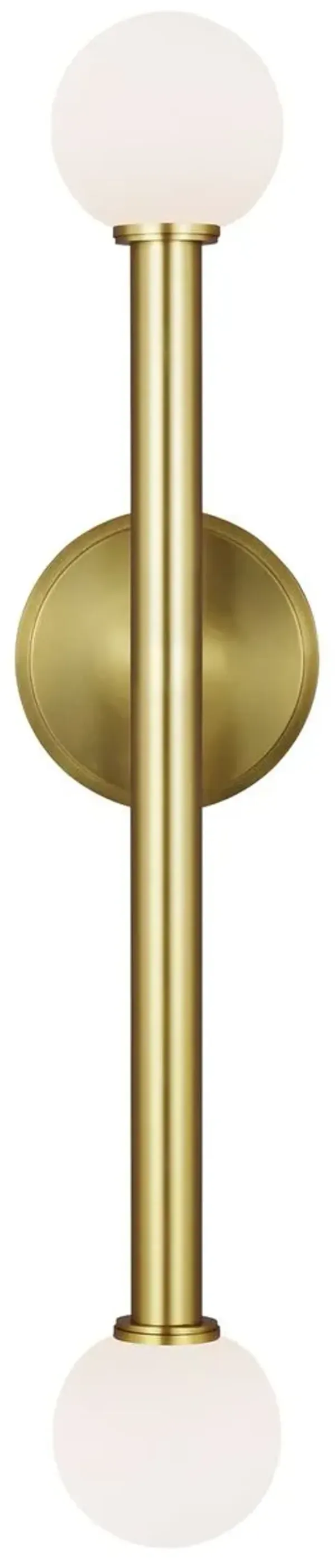 Visual Comfort - Nodes Double Sconce - Burnished Brass - Gold