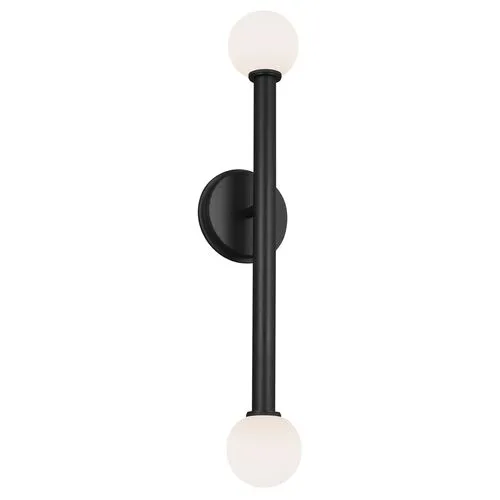 Visual Comfort - Nodes Double Sconce - Midnight Black