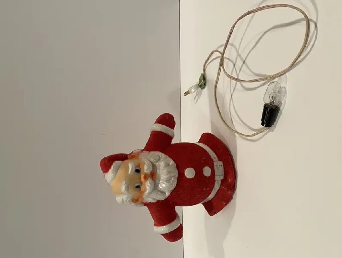 Light Up Santa Decoration / Topper - Red