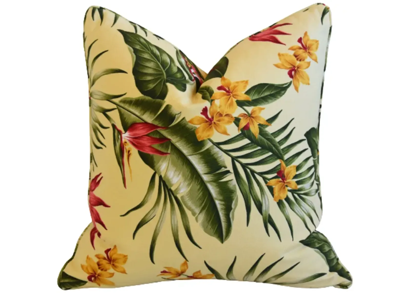 Bird of Paradise Tropical Floral Pillow