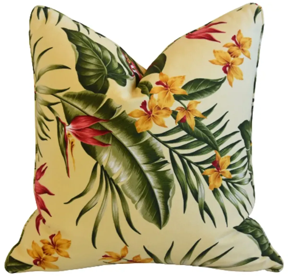 Bird of Paradise Tropical Floral Pillow