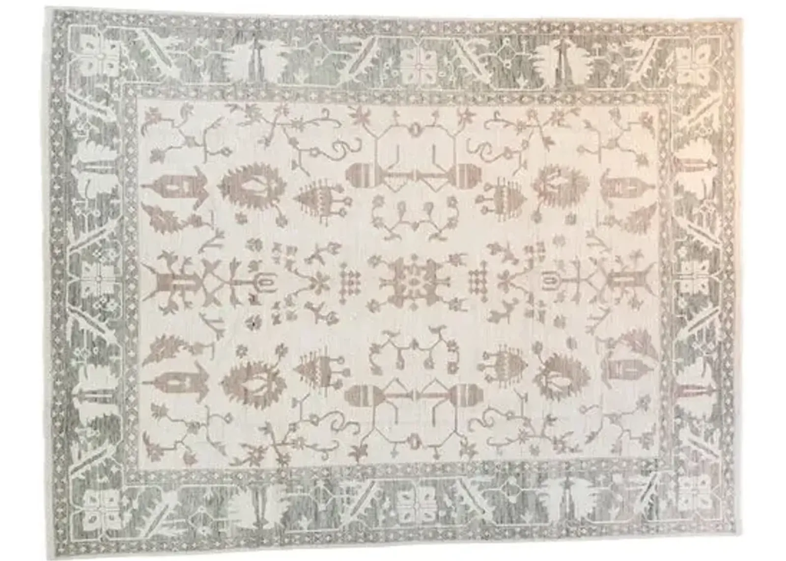 9'x12' Khotan Rae Handmade Rug - Natural - F.J. Kashanian - Beige - Beige