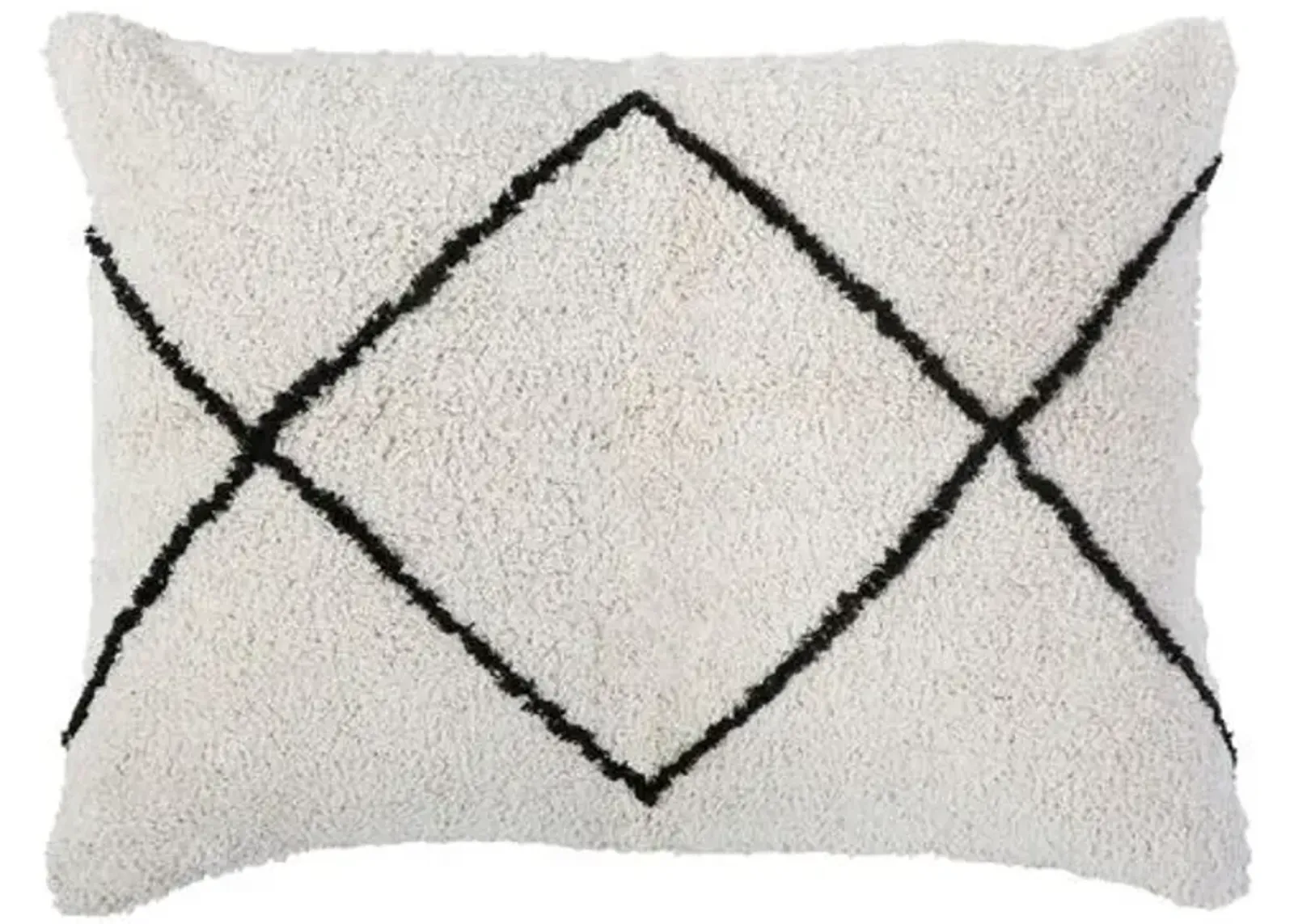 Freddie 28x36 Pillow - Ivory/Charcoal - Pom Pom at Home