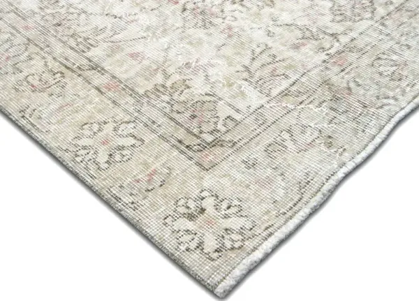 1960s Turkish Oushak Rug - 5'1" x 8'3" - Nalbandian - Gray - Gray