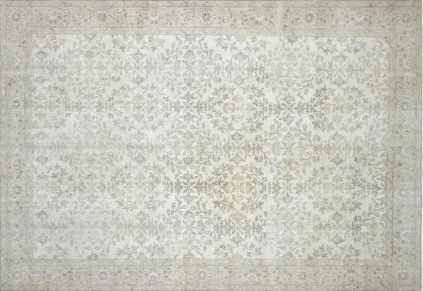 1960s Turkish Oushak Rug - 7'2" x 10'2" - Nalbandian - Gray - Gray