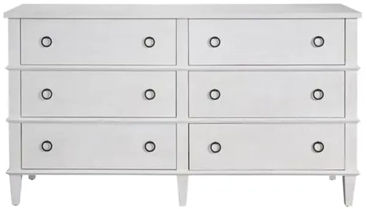 Owen 6-Drawer Dresser - White