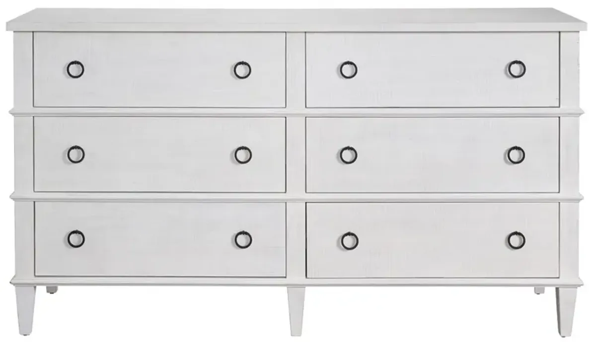 Owen 6-Drawer Dresser, White