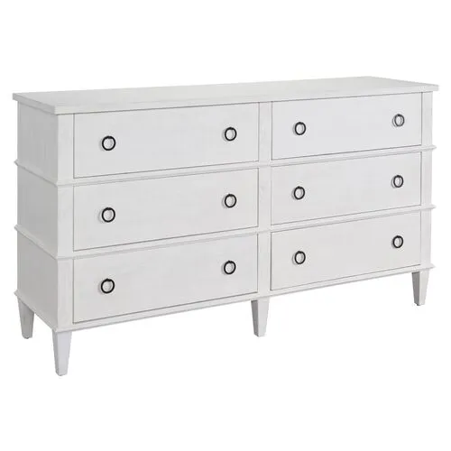 Owen 6-Drawer Dresser - White