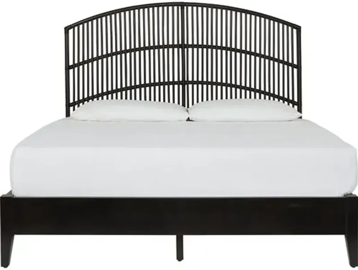 Coastal Living Serena Platform Bed - Black