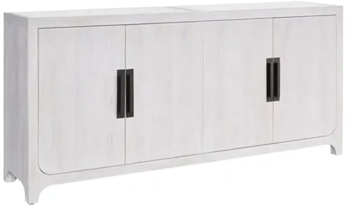 Graham 78" Oak Credenza - Light Gray