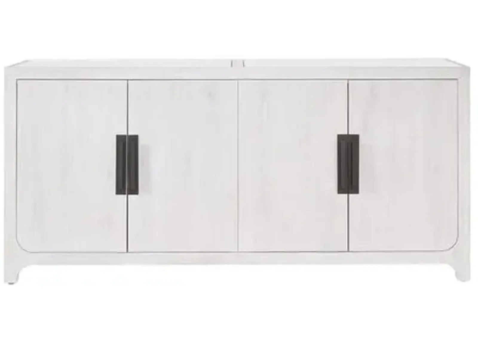 Graham 78" Oak Credenza - Light Gray