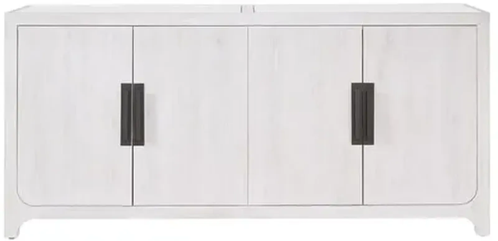 Graham 78" Oak Credenza - Light Gray