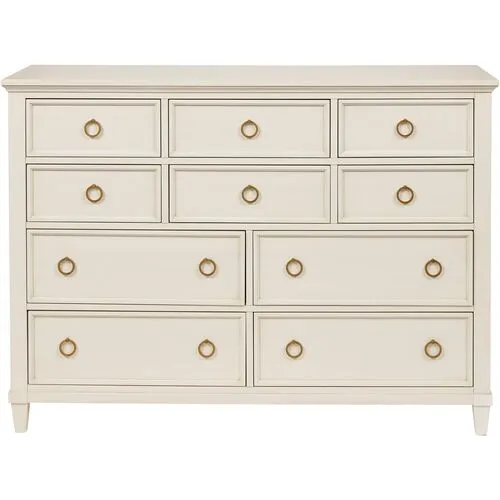 Coastal Living Meg 10-Drawer Dresser - White