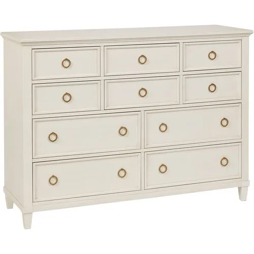 Coastal Living Meg 10-Drawer Dresser - White