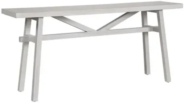 Leanna Oak 68" Console Table - Whitewash